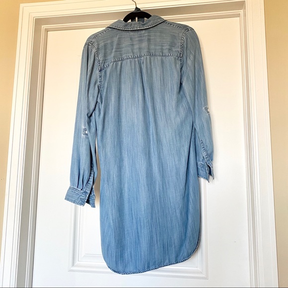 LOFT Chambray Shirtdress - Picture 2 of 3